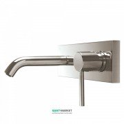 Змішувач для раковини Tres Study colors одноважільний настінний сталь 26220050AC