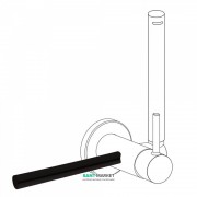 Держатель для полотенец Tres Study Exclusive 180 мм черный матовый 03412401NM