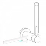 Тримач для рушників Tres Study Exclusive 180 мм білий матовий 03412401BM