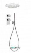 Душова система Tres Block System з термостатом і круглим верхнім душем хром 20635204