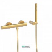 Змішувач для душа Tres Study colors з ручним душем матове золото 26116701OM