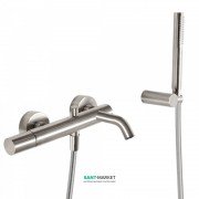 Змішувач для ванни Tres Study colors з ручним душем сталь 26117001AC