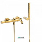 Змішувач для ванни Tres Study colors з ручним душем золото 26117001OR