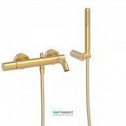 Змішувач для ванни Tres Study colors з ручним душем матове золото 26117001OM