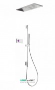 Електронна душова система прихованого монтажу Tres Shower Technology з термостатом хром/білий 09286580