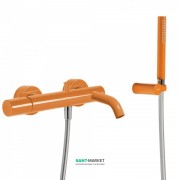 Смеситель для ванны Tres Study colors с ручным душем оранжевый 26117001TNA