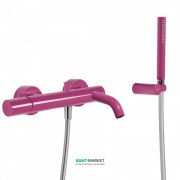 Смеситель для ванны Tres Study colors с ручным душем фиолетовый 26117001TVI