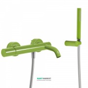 Смеситель для ванны Tres Study colors с ручным душем зеленый 26117001TVE