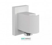Тримач для душу Tres Shower Technology квадратний з настінним забором води білий матовий 20718201BM