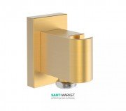 Тримач для душа Tres Shower Technology квадратний з настінним забором води золото матовий 20718201OM