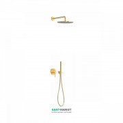 Душова система Tres Study colors з верхнім і ручним душем золото 26298091OR