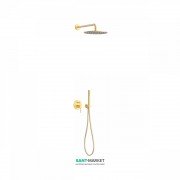 Душевая система Tres Study colors с верхним и ручным душем матовое золото 26298091OM