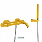 Змішувач для ванни Tres Study colors з ручним душем янтарно-жовтий 26117001TAM