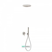 Душевая система Tres Study colors с верхним и ручным душем сталь 26218099AC