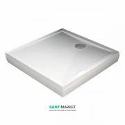 Душевой поддон Kolpa San Boston 90x90/O квадратный с панелью акрил белый 737186