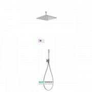 Электронная душевая система скрытого монтажа Tres Shower Technology с термостатом хром/белый 09286564