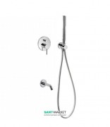 Змішувач для ванни Tres Study-Tres вбудований з ручним душем хром 26218003