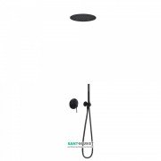Душова система Tres Study colors з верхнім і ручним душем чорний матовий 26218099NM