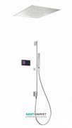 Електронна душова система прихованого монтажу Tres Shower Technology з термостатом хром/чорний 09288581