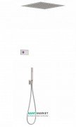 Электронная душевая система скрытого монтажа Tres Shower Technology с термостатом сталь/белый 09286561AC