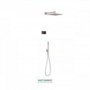 Электронная душевая система скрытого монтажа Tres Shower Technology с термостатом сталь/черный 09288563AC
