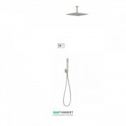 Электронная душевая система скрытого монтажа Tres Shower Technology с термостатом сталь/белый 09286564AC