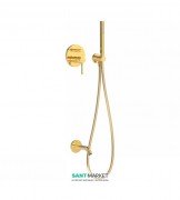 Смеситель для ванны Tres Study colors встроенный с ручным душем золото 26218003OR