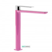 Змішувач для раковини Tres Loft colors одноважільний вилив 220 мм фуксія/хром 20020305FU