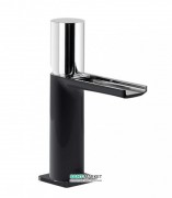 Змішувач для раковини Tres Loft colors одноважільний з відкритим каскадним виливом чорний/хром 20011002NE