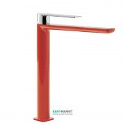 Змішувач для раковини Tres Loft colors одноважільний вилив 220 мм червоний/хром 20020305RO