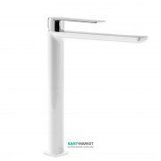 Змішувач для раковини Tres Loft colors одноважільний вилив 220 мм білий/хром 20020305BL