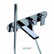 	Змішувач для ванної Bonomi Bonny настінний вбудовуємий з перемикачем та ручним душем хром 342320