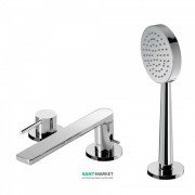 Смеситель на борт ванны Tres Alplus с ручным душем хром 20316102