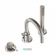 Змішувач на борт ванни Tres Study-Tres з ручним душем сталь 06215001AC