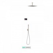 Электронная душевая система скрытого монтажа Tres Shower Technology с термостатом сталь/черный 09288564AC