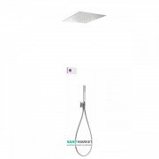 Електронна душова система прихованого монтажу Tres Shower Technology з термостатом хром/білий 09286584