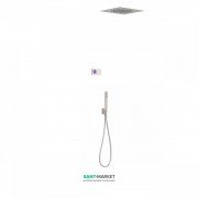 Електронна душова система прихованого монтажу Tres Shower Technology з термостатом сталь/білий 09286584AC