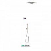 Электронная душевая система скрытого монтажа Tres Shower Technology с термостатом сталь/черный 09288584AC