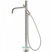 Смеситель для ванной Tres Study colors напольный с ручным душем сталь 26247002AC