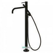 Змішувач для ванни Tres Study colors підлоговий з ручним душем чорний матовий 26247001NM