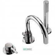 Змішувач на борт ванни Tres Study-Tres з ручним душем хром 26215001