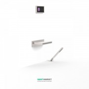 Электронная душевая система скрытого монтажа Tres Shower Technology с термостатом и каскадным изливом сталь/черный 09288570AC