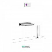 Электронная душевая система скрытого монтажа Tres Shower Technology с термостатом и каскадным изливом хром/белый 09286570