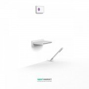 Електронна душова система прихованого монтажу Tres Shower Technology з термостатом і каскадним виливом білий матовий/білий 09286570BM