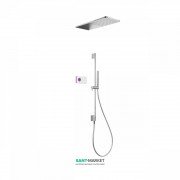 Електронна душова система прихованого монтажу Tres Shower Technology з термостатом хром/білий 09286582