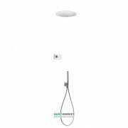 Електронна душова система прихованого монтажу Tres Shower Technology з термостатом хром/білий 09286555