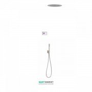 Электронная душевая система скрытого монтажа Tres Shower Technology с термостатом сталь/белый 09286555AC