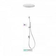 Электронная душевая система скрытого монтажа Tres Shower Technology с термостатом хром/белый 09286583