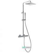 Душова стійка Tres Class-Tres термостатична з верхнім і ручним душем хром 20538501