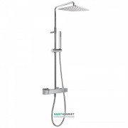 Душова стійка Tres Cuadro-Tres термостатична з верхнім і ручним душем хром 00719501